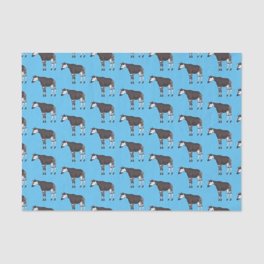Okapi cartoon illustratie tissuepapier (Voorkant)