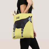 Okapi cartoon illustratie tote bag (Dichtbij)