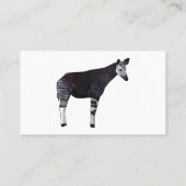 Okapi cartoon illustratie visitekaartje (Achterkant)