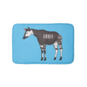 Okapi cartoon illustration badmat (Voorkant)