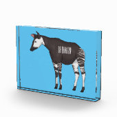 Okapi cartoon illustration fotoblokken (Rechts)