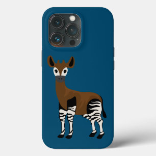 Okapi-Cartoon, Majestic Okapi Animal, Okapi Lovers Case-Mate iPhone Case