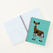 Okapi-Cartoon, Majestic Okapi Animal, Okapi Lovers Notitieboek (Binnen)