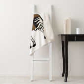 Okapi-Cartoon, Majestic Okapi Animal, Okapi Lovers Sherpa Deken (In situ)