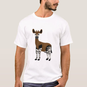 Okapi-Cartoon, Majestic Okapi Animal, Okapi Lovers T-shirt