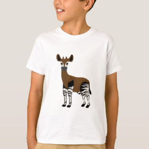 Okapi-Cartoon, Majestic Okapi Animal, Okapi Lovers T-shirt