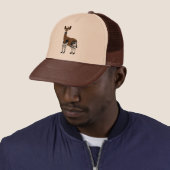 Okapi-Cartoon, Majestic Okapi Animal, Okapi Lovers Trucker Pet (In situ)