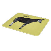 Okapi-cartoonillustratie Snijplank (Hoek)