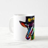 Okapi Chic: Bowler Pet en lint Koffiemok (Voorkant links)