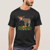 Okapi Dierenvriend Reindeer Santa Hat Okapi Christ T-shirt (Voorkant)