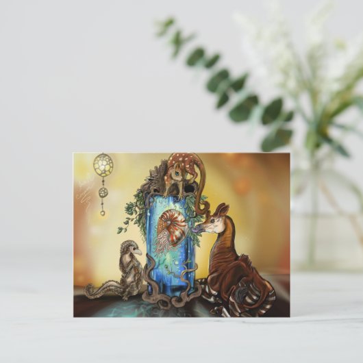 Okapi en de Oddlings Briefkaart (Staand voorkant)