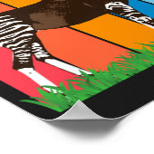 Okapi Fan Colorful Bars Poster (Hoek)