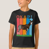 Okapi Fan Colorful Bars T-Shirt (Voorkant)