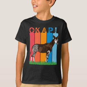 Okapi Fan Colorful Bars T-Shirt