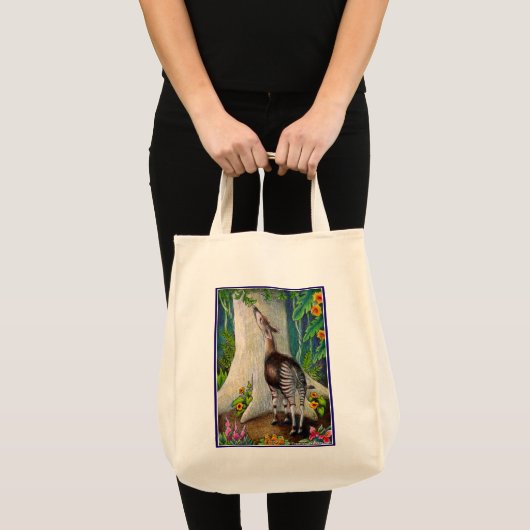 Okapi in het regenwoud tote bag (Voorkant (product))
