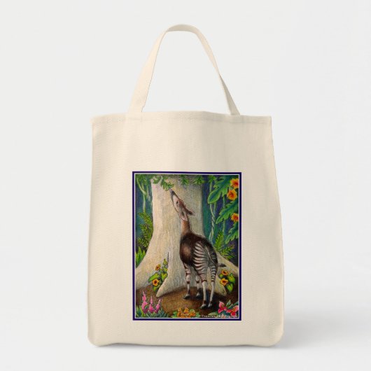 Okapi in het regenwoud tote bag (Voorkant)