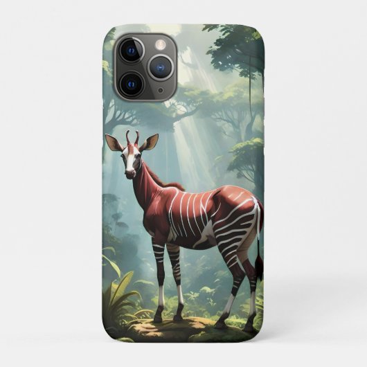 Okapi in het regenwoud (Zebra Giraffe), Case-Mate iPhone Case (Achterkant)