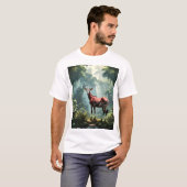 Okapi in het regenwoud (Zebra Giraffe), T-shirt (Voorkant volledig)