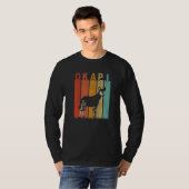 Okapi in Nood Mannen Vrouwen Kind Cute Okapi Retro T-shirt (Voorkant volledig)