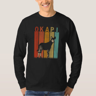 Okapi in Nood Mannen Vrouwen Kind Cute Okapi Retro T-shirt