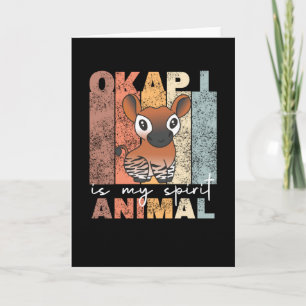 Okapi is mijn levende dier - Okapis is een klap Kaart