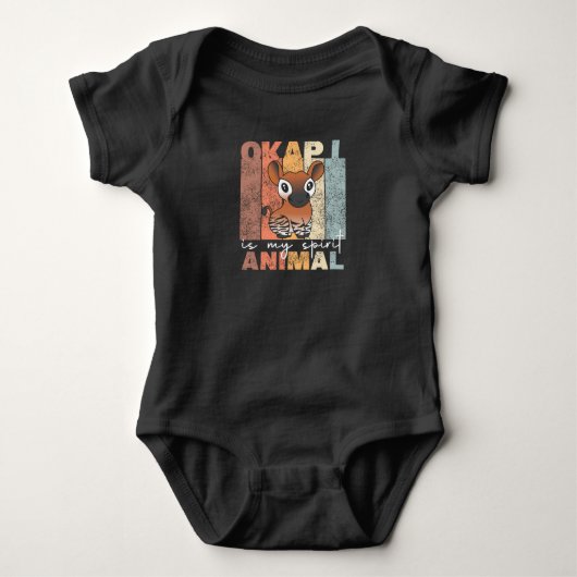 Okapi Is My Spirit Animal - Okapis Are Cute Romper (Voorkant)
