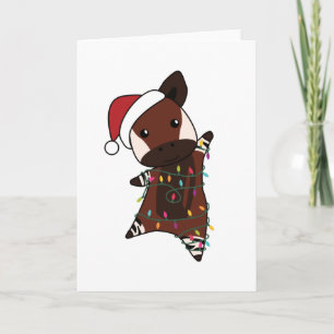 Okapi Kerstmis Sneeuw Winter Dieren Okapi's Kaart