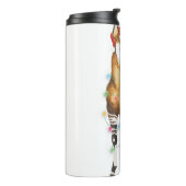 Okapi licht santa hat merry kerst thermosbeker (Gedraaid links)