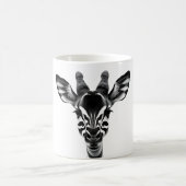 Okapi Love - Realistische zwart-wit Okapi Head T- Koffiemok (Center)