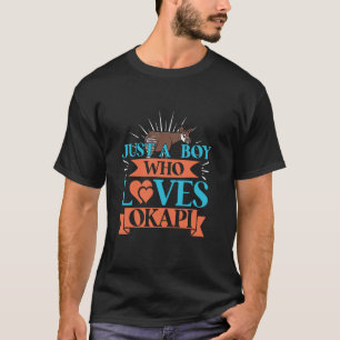 Okapi Lover Grappig Dier Gewoon Een Jongen Die Van T-shirt