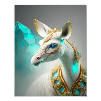 OKAPI MOTU Forrest Giraffe Island Lemuria Foto Afdruk