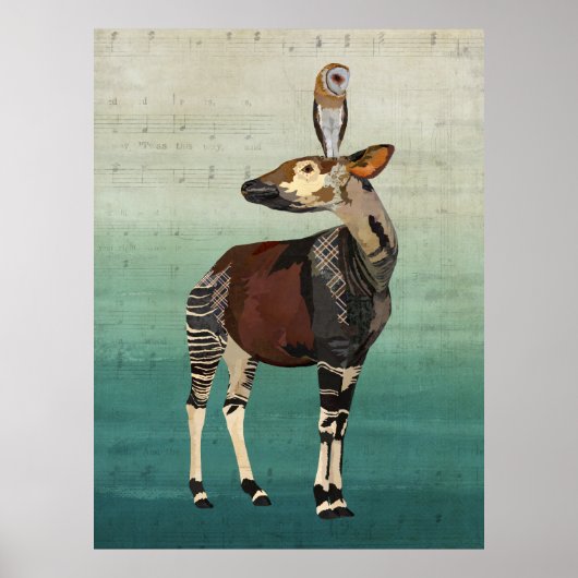 OKAPI & OWL Art Poster (Voorkant)