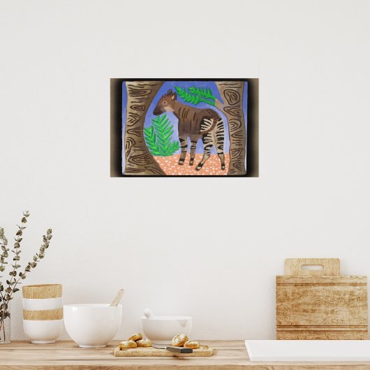 okapi-poster poster (Keuken)