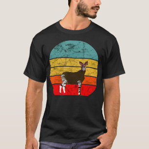 Okapi Retro Sunset Forest Congolese Zebra T-shirt