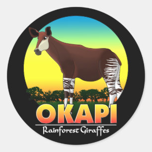 Okapi Ronde Sticker