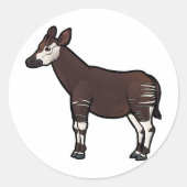 Okapi Ronde Sticker (Voorkant)