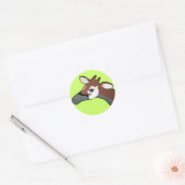 Okapi ronde Sticker (Envelop)