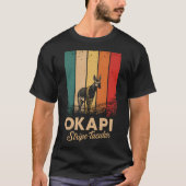 Okapi Stripe-tacular  Retro T-shirt (Voorkant)