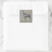  okapi vierkante sticker (Tas)