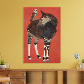 OKAPI & ZOMER UIL Canvas Afdruk (Insitu (Woonkamer))
