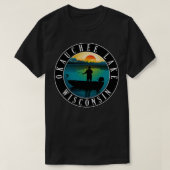 Okauchee Lake Wisconsin Vist T-shirt (Design voorkant)