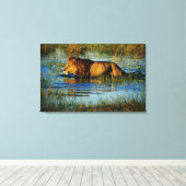 Okavango Delta, Botswana 3 Canvas Afdruk (Insitu (Houten vloer))