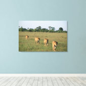 Okavango Delta, Botswana 4 Canvas Afdruk (Insitu (Houten vloer))