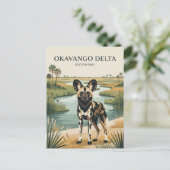 Okavango Delta Botswana Briefkaart (Staand voorkant)