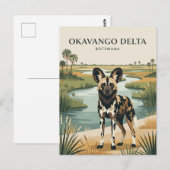 Okavango Delta Botswana Briefkaart (Voorkant / Achterkant)
