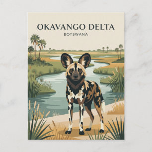Okavango Delta Botswana Briefkaart