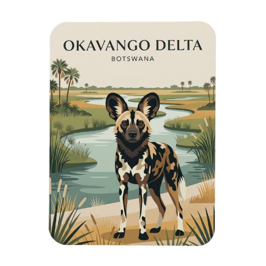Okavango Delta Botswana Magneet (Verticaal)