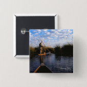 Okavango Delta Foto Vierkante Button 5,1 Cm (Voorkant /achterkant)