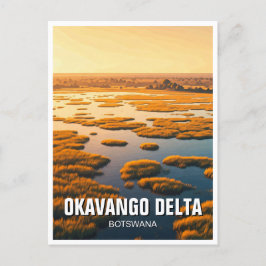 Okavango Delta in Botswana Briefkaart