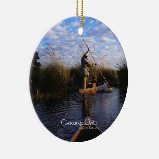 Okavango Delta Keramisch Ornament (Rechts)